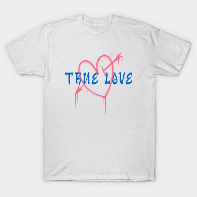 True Love Graffiti T-Shirt by Tip Top Tee's